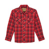 112368079 Wrangler Boys' Retro Long Sleeve Snap Shirt - Red