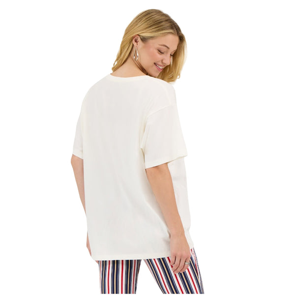 112368283 Wrangler® X Lainey Wilson Women's Short Sleeve Graphic T-Shirt - Snow White