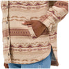112368300 Wrangler Women's Retro Quilt Lined Jacquard Shacket - Brown Print