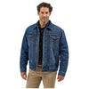 112368307 Wrangler Men's Retro Sherpa Lined Denim Jacket - Blue Shadow