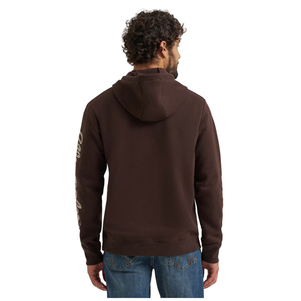 112368744 Wrangler Men's Western Regular Fit Hoodie - Mole