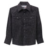 112369504 Wrangler Boys 20X Advanced Comfort Long Sleeve Shirt - Black