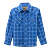 112369560 Wrangler Boys' Retro Long Sleeve Snap Shirt - True Blue