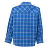 112369560 Wrangler Boys' Retro Long Sleeve Snap Shirt - True Blue