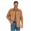 112369587 Wrangler Men's Retro Modern Fit Long Sleeve Snap Shirt - Brown