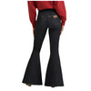 112370416 Wrangler X Women's Lainey Wilson Pull on Bell Jean - Washed Black