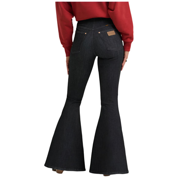 112370416 Wrangler X Women's Lainey Wilson Pull on Bell Jean - Washed Black