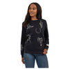 112371617 Wrangler Women's Retro Punchy Crew Sweatshirt - Black