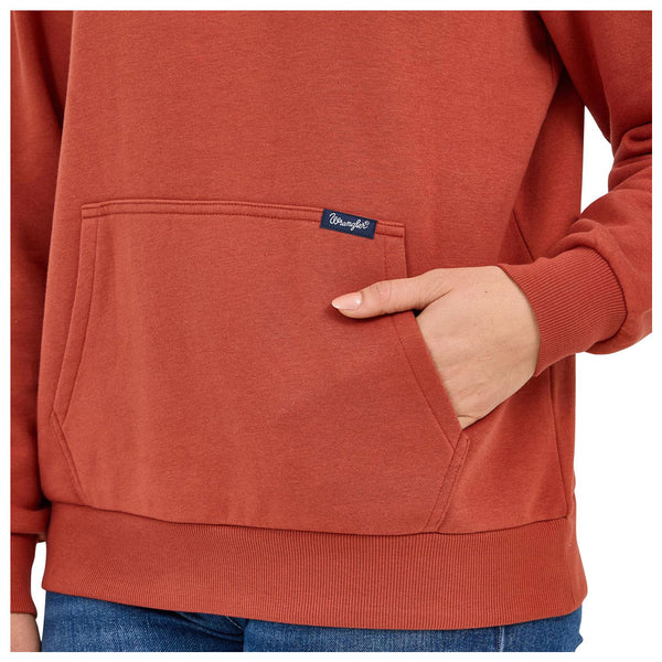 112371636 Wrangler Women's Retro Americana Zip Sweatshirt - Rust