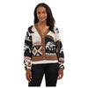 112371637 Wrangler Women's Retro Punchy Sweater Cardigan - Brown