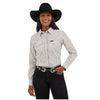 112371710 Wrangler Women's Retro Party Western Long Sleeve Snap Shirt - White