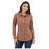 112371900 Wrangler Women's Retro Western Dress Long Sleeve Snap Shirt - Rust Stripe