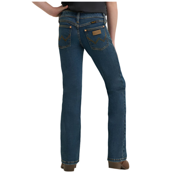 112371990 Wrangler X Lainey Wilson Girls' Boot Hugger Jean - Boho Wash