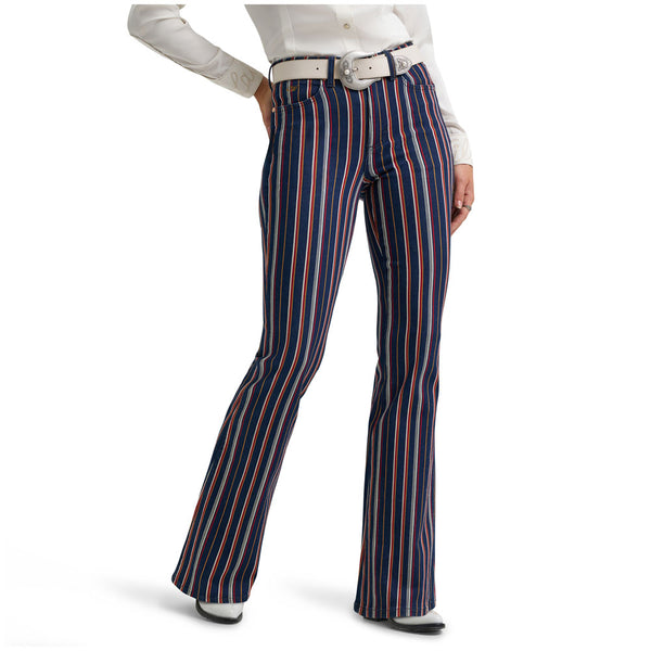 112372320 Wrangler X Women's  Lainey Wilson Striped Flare Pant