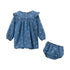 112372445 Wrangler Baby Girl Trapeze Dress - Denim