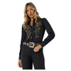 112373689 Wrangler X Lainey Wilson Embroidered Lainey Shirt - Black