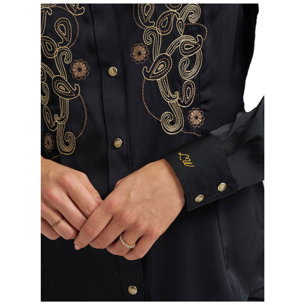 112373689 Wrangler X Lainey Wilson Embroidered Lainey Shirt - Black
