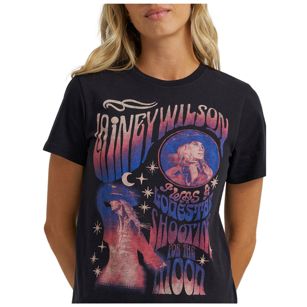 112373699 Women's Wrangler X Lainey Wilson To the Moon T-Shirt - Black