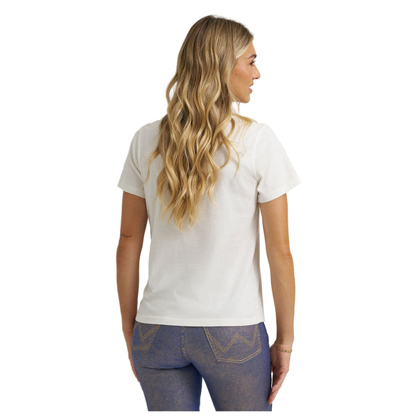 112373700 Women's Wrangler X Lainey Wilson Lonestar Short Sleeve T-Shirt - White