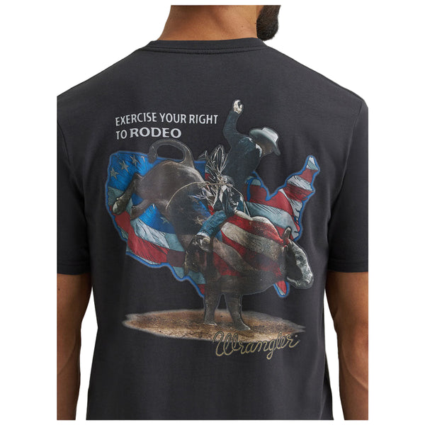 112373727 Wrangler Men's Short Sleeve Regular Fit T-Shirt - Phantom