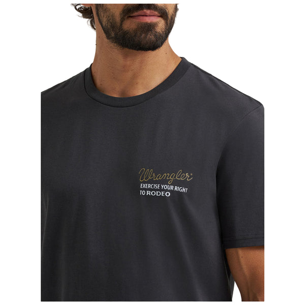 112373727 Wrangler Men's Short Sleeve Regular Fit T-Shirt - Phantom
