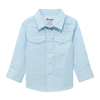 112374300 Wrangler Baby Boy Long Sleeve Western Snap Shirt - Blue