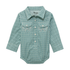 112374301 Wrangler Baby Boy Long Sleeve Western Bodysuit - Turquoise