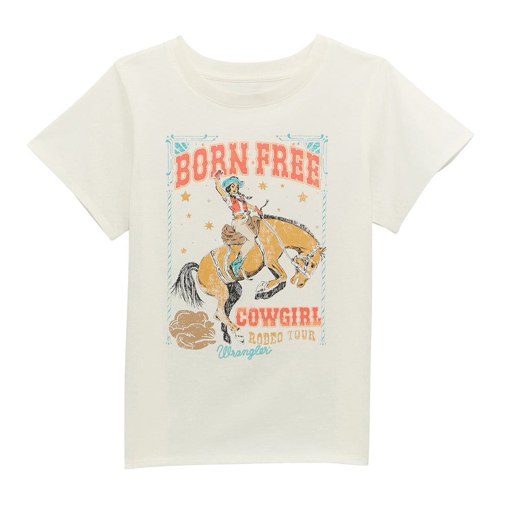 112374701 Wrangler Girls Short Sleeve T-Shirt - White