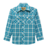 112374765 Wrangler Boys' Retro® Long Sleeve Snap Shirt - Blue