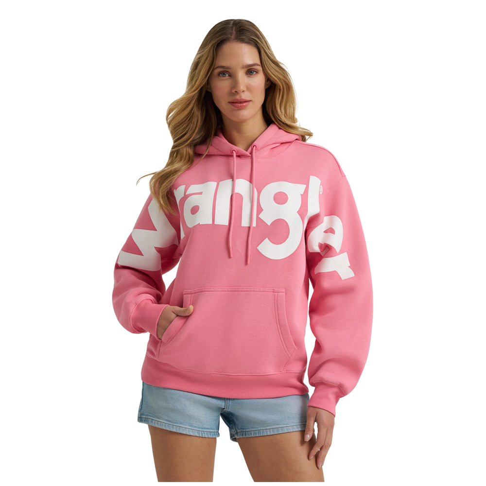 112374790 Wrangler Women's Retro® Americana Logo Hoodie - Pink