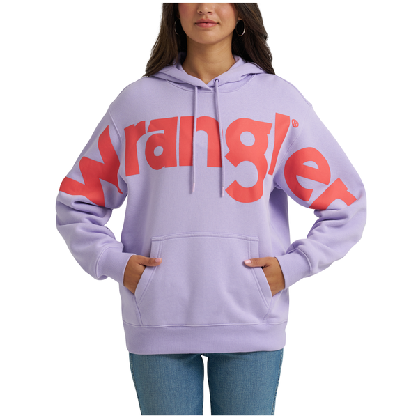 112374817 Wrangler Women's Retro® Punchy Classic Logo Hoodie - Purple