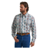 112374908 Wrangler Men's Checotah® Dress Western Classic Fit Long Sleeve Shirt - Grey Multi