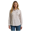 112375045 Wrangler Women's Performance Aria Long Sleeve Shirt - White