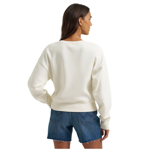112375238 Wrangler Women's ® Vintage Crew Sweatshirt - White