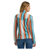 112375250 Wrangler Women's Performance Skye Long Sleeve Pullover - Blue Stripe