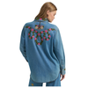 112375521 Wrangler X Lainey Wilson Women's Embroidered Denim Western Snap Shirt - Denim
