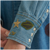 112375521 Wrangler X Lainey Wilson Women's Embroidered Denim Western Snap Shirt - Denim