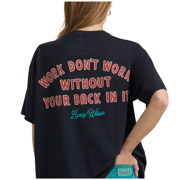 112375645 Wrangler X Lainey Wilson Women's Rider T-Shirt - Black