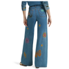 112375654 Wrangler X Lainey Wilson Women's Embroidered Wide Leg Pant - Denim