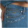 112375654 Wrangler X Lainey Wilson Women's Embroidered Wide Leg Pant - Denim