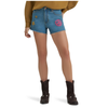 112375881 Wrangler X Lainey Wilson Women's Embroidered Cowboy Shorts - Denim