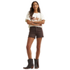 112379514 Wrangler Women's Retro Vintage Crew Short Sleeve Sweatshirt - Cream
