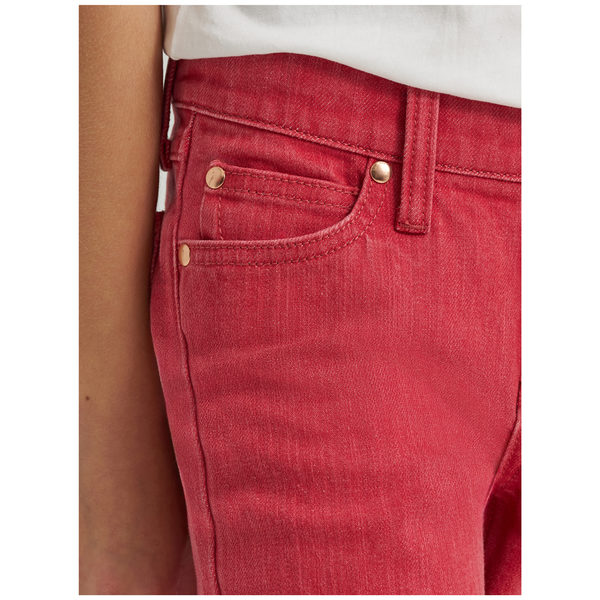 112380477 Wrangler X Girls' Lainey Wilson Slim Fit Flare Jeans - Red