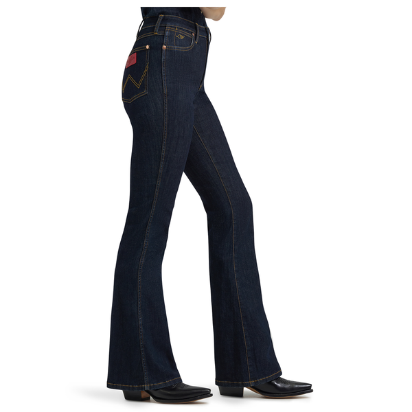 112380510 Wrangler X Lainey Wilson Women's Flare Jeans - Dark Rinse