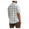 112381437 Wrangler Men's Plaid Short Sleeve Button Down Shirt - White with Sage Green
