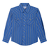 112381465 Wrangler Boys 20X Advanced Comfort Long Sleeve Western Snap Shirt - Navy