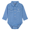 112381490 Wrangler Baby Boy Long Sleeve Bodysuit - Blue
