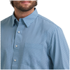 112381622 Wrangler X Men's Cody Johnson Classic Fit Long Sleeve Button Performance Shirt - Blue