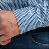 112381622 Wrangler X Men's Cody Johnson Classic Fit Long Sleeve Button Performance Shirt - Blue