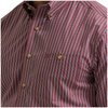 112381630 Wrangler Men's Classic Relaxed Fit Long Sleeve Buttondown Shirt - Red